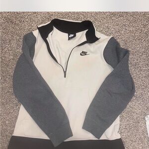 Nike Two-Tone Quarter-Zip Sweatshirt